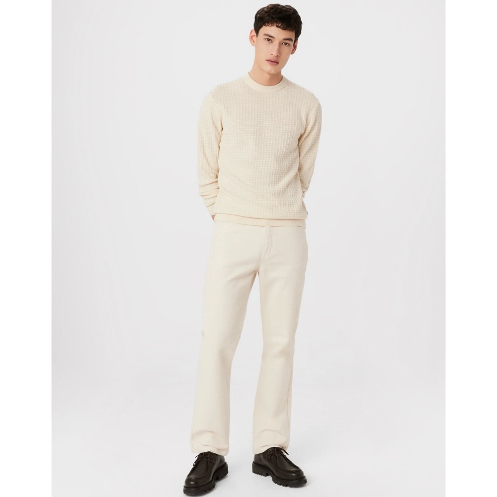 Frank and Oak SeaCell Waffle Sweater in Oatmeal - Picture 5 of 10
